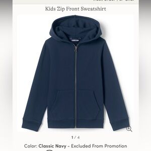 Size 8 navy hoodie
